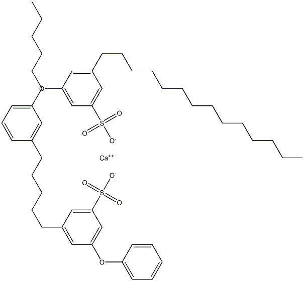 Bis(3-phenoxy-5-tetradecylbenzenesulfonic acid)calcium salt Struktur