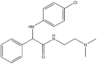 2-(p-Chloroanilino)-N-[2-(dimethylamino)ethyl]-2-phenylacetamide Struktur