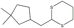 2-[(3,3-Dimethylcyclopentyl)methyl]-1,3-dithiane Struktur