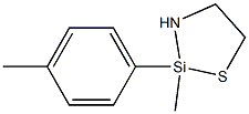 2-Methyl-2-(p-tolyl)-1-thia-3-aza-2-silacyclopentane Struktur