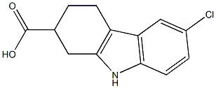 6-Chloro-1,2,3,4-tetrahydro-9H-carbazole-2-carboxylic acid Struktur