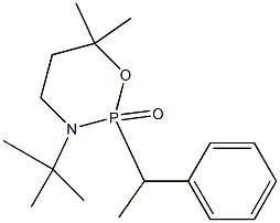 3-tert-Butyl-3,4,5,6-tetrahydro-6,6-dimethyl-2-(1-phenylethyl)-2H-1,3,2-oxazaphosphorin-2-one Struktur