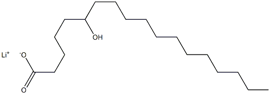 6-Hydroxystearic acid lithium salt Struktur