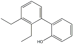 2-(2,3-Diethylphenyl)phenol Struktur