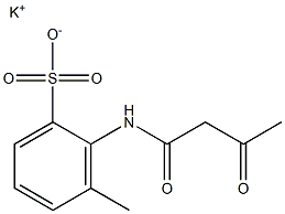 2-(Acetoacetylamino)-3-methylbenzenesulfonic acid potassium salt Struktur