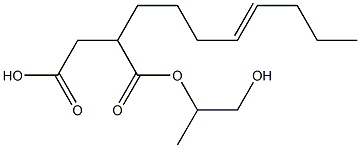 2-(4-Octenyl)succinic acid hydrogen 1-(2-hydroxy-1-methylethyl) ester Struktur