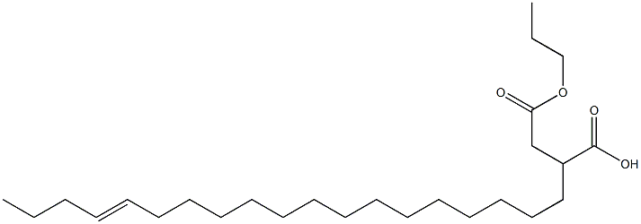 2-(15-Nonadecenyl)succinic acid 1-hydrogen 4-propyl ester Struktur