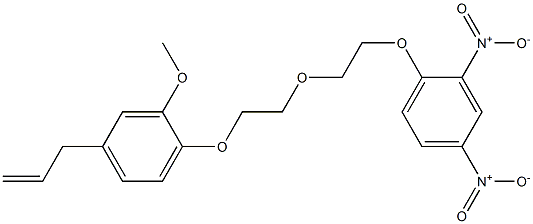 3-[4-[2-[2-(2,4-Dinitrophenoxy)ethoxy]ethoxy]-3-methoxyphenyl]-1-propene Struktur