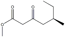 [R,(-)]-5-Methyl-3-oxoheptanoic acid methyl ester Struktur