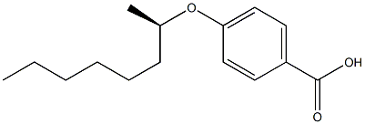 4-[(R)-1-Methylheptyloxy]benzoic acid Struktur