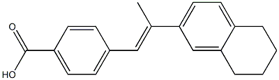 4-[(E)-2-[(5,6,7,8-Tetrahydronaphthalen)-2-yl]-1-propenyl]benzoic acid Struktur