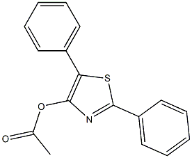 Acetic acid 2,5-diphenyl-4-thiazolyl ester Struktur