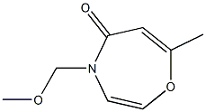 4-Methoxymethyl-7-methyl-1,4-oxazepin-5(4H)-one Struktur