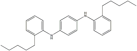 N,N'-Bis(2-pentylphenyl)-p-phenylenediamine Struktur