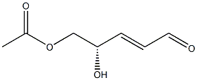 (2E,4S)-5-Acetoxy-4-hydroxy-2-pentenal Struktur