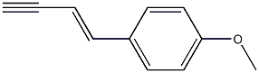 (E)-1-(4-Methoxyphenyl)-1-butene-3-yne Struktur