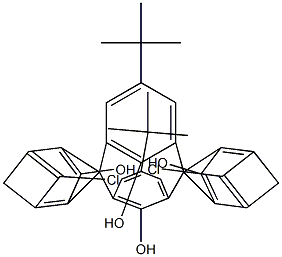 2,6-[(5-tert-Butyl-2-hydroxy-1,3-phenylene)bis[methylene(5-chloro-2-hydroxy-1,3-phenylene)methylene]]-4-tert-butylphenol Struktur