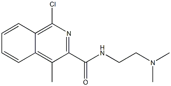 1-Chloro-N-(2-dimethylaminoethyl)-4-methyl-3-isoquinolinecarboxamide Struktur