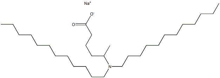 5-(Didodecylamino)hexanoic acid sodium salt Struktur