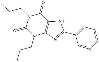 1,3-Dipropyl-8-(3-pyridinyl)xanthine Struktur