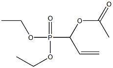 1-Acetoxyallylphosphonic acid diethyl ester Struktur