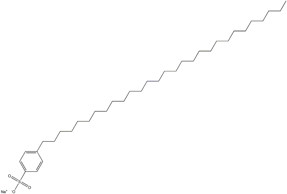 4-Nonacosylbenzenesulfonic acid sodium salt Struktur