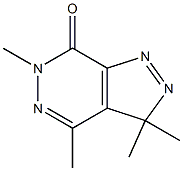 3,3,4,6-Tetramethyl-3H-pyrazolo[3,4-d]pyridazin-7(6H)-one Struktur