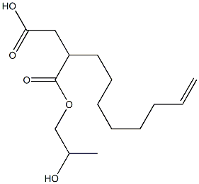 2-(7-Octenyl)succinic acid hydrogen 1-(2-hydroxypropyl) ester Struktur