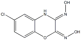 6-Chloro-3,4-dihydro-2,3-bis(hydroxyimino)-2H-1,4-benzoxazine Struktur