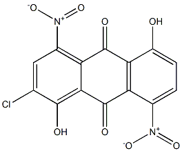 2-Chloro-1,5-dihydroxy-4,8-dinitroanthraquinone Struktur