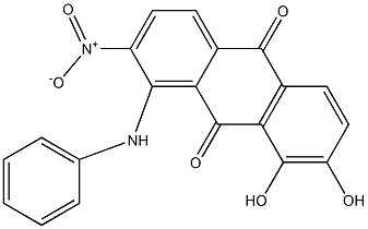 1-Anilino-7,8-dihydroxy-2-nitroanthraquinone Struktur