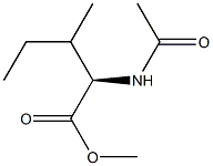 (2R)-2-(Acetylamino)-3-methylpentanoic acid methyl ester Struktur