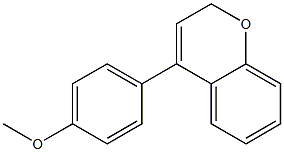 4-(4-Methoxyphenyl)-2H-1-benzopyran Struktur