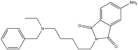 N-[5-(Ethylbenzylamino)pentyl]-5-(amino)phthalimide Struktur