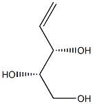 (3S,4S)-1-Pentene-3,4,5-triol Struktur