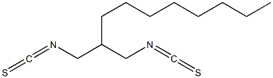 2-Octylpropane-1,3-diylbis(isothiocyanate) Struktur