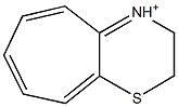 2,3-Dihydrocyclohepta[b]-1,4-thiazine-4-cation Struktur