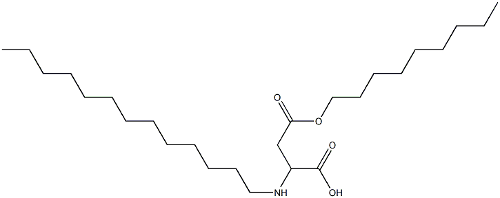 2-Tridecylamino-3-(nonyloxycarbonyl)propionic acid Struktur