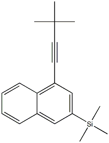 1-(3,3-Dimethyl-1-butynyl)-3-trimethylsilylnaphthalene Struktur