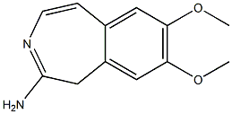 7,8-Dimethoxy-1H-3-benzazepin-2-amine Struktur