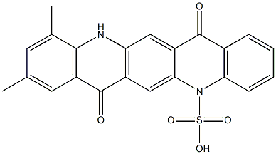 5,7,12,14-Tetrahydro-9,11-dimethyl-7,14-dioxoquino[2,3-b]acridine-5-sulfonic acid Struktur