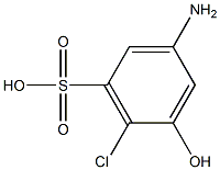 3-Amino-6-chloro-5-hydroxybenzenesulfonic acid Struktur