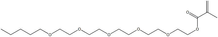 Methacrylic acid 2-[2-[2-[2-(2-pentyloxyethoxy)ethoxy]ethoxy]ethoxy]ethyl ester Struktur