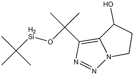 3-(tert-Butyldimethylsiloxymethyl)-4-hydroxy-5,6-dihydro-4H-pyrrolo[1,2-c][1,2,3]triazole Struktur