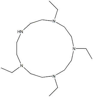 1-Ethyl-4,7,10-triethyl-1,4,7,10,13-pentaazacyclopentadecane Struktur