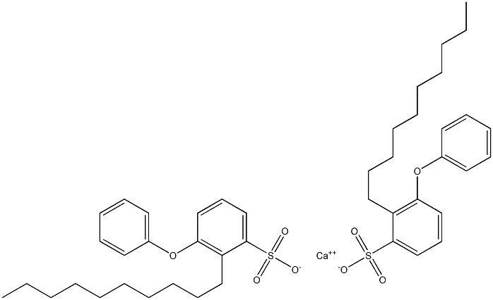 Bis(2-decyl-3-phenoxybenzenesulfonic acid)calcium salt Struktur