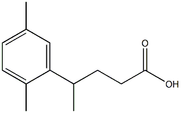 4-(2,5-Dimethylphenyl)valeric acid Struktur