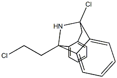 10-Chloro-5-(2-chloroethyl)-10,11-dihydro-5H-dibenzo[a,d]cyclohepten-5,10-imine Struktur