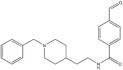 N-[2-(1-Benzyl-4-piperidinyl)ethyl]-4-formylbenzamide Struktur