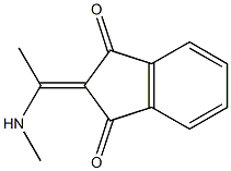 2-[1-(Methylamino)ethylidene]indane-1,3-dione Struktur